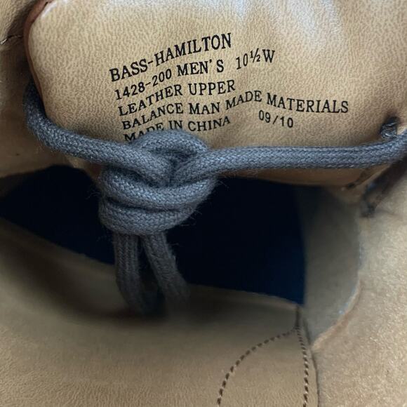 Bass Hamilton Derby Shoes Brown Leather Lace Up Casual Men's 10.5 Wide Width - Picture 7 of 11